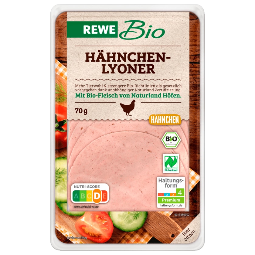 REWE Bio Hähnchen-Lyoner70g